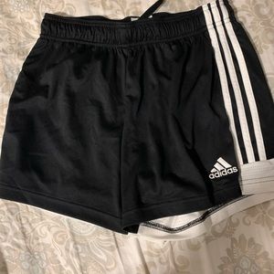 Small adidas black athletic shorts